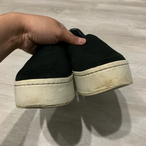 VINCE Warren Slip On Black Platform Sneakers Sz 8.5M - Picture 3 of 10